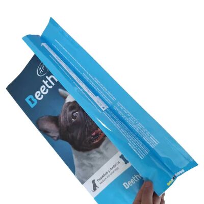 Quality  Wholesale Customizable Pet Dog Food Bag With Resealable Zipper Pet Food Packaging Bag Ziplock Pouch Pet Dog Food Packaging Bag factory