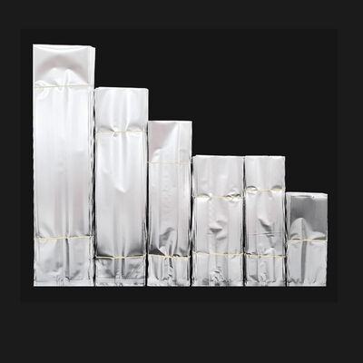 Quality  Silver Aluminum Tea Bag 50g 100g 125g 250g Green Tea Bag Vacuum Sealable Gusset Plastic Package Matcha Tea Bag factory